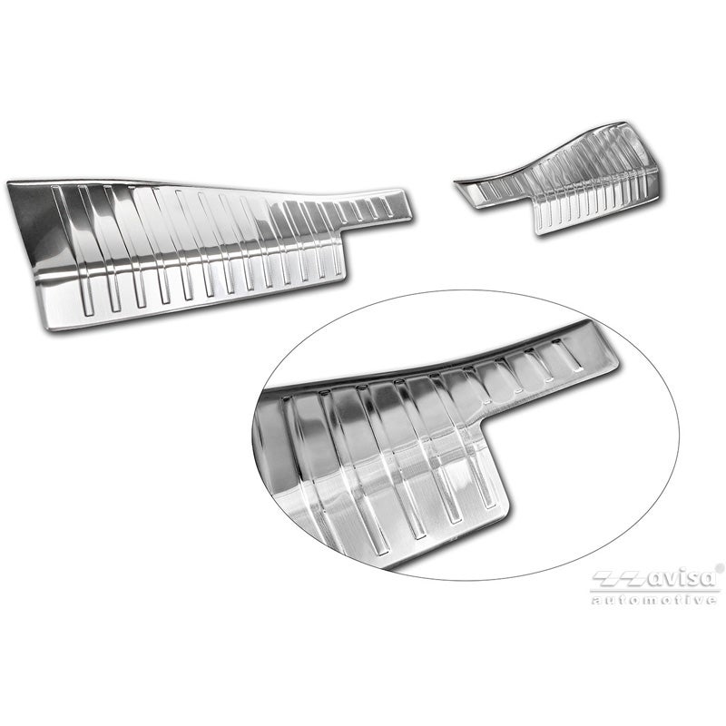 Avisa Stainless Steel Rear Bumper Protector  Opel Grandland II 2024- - Silver - 2-pieces