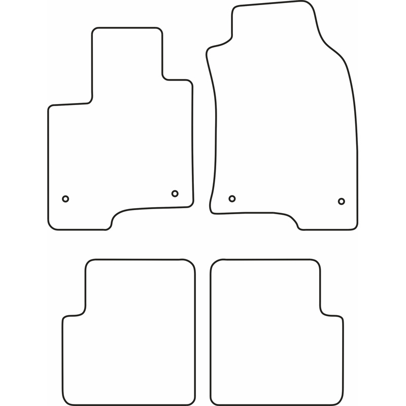 Automatten  Fiat Panda 2012-2015