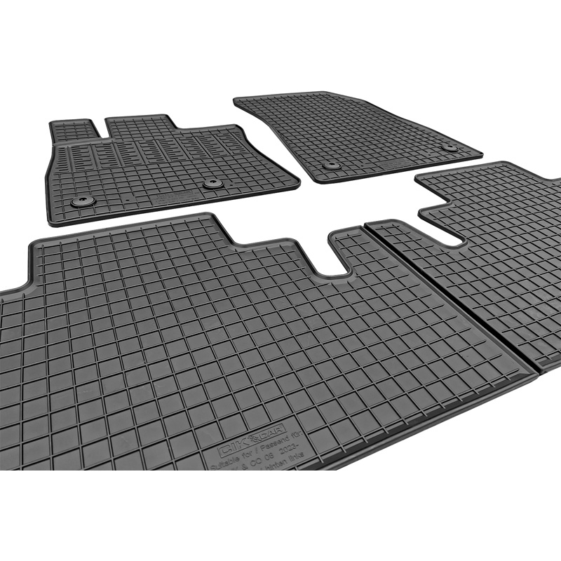 CIKCAR Rubber car mats set  Lynk & Co 08 2023- (3-pieces + fixing system)