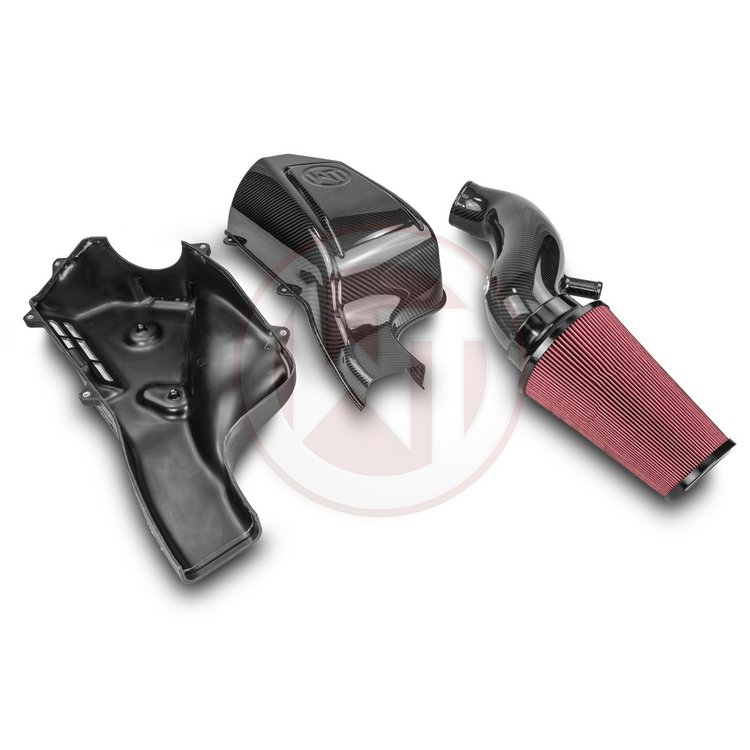 Mercedes AMG GT, GT S, GT C, GT R: '15- Carbon luchtinlaat systeem incl. 2 sportluchtfilters Ø102mm