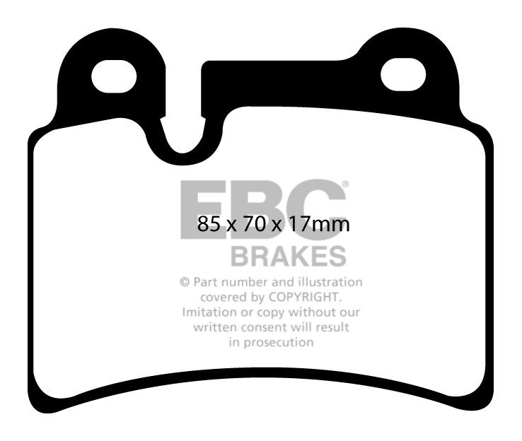 EBC Brakes VW Touareg 3.0 TD 2004-2010 Remblokken achterzijde ye