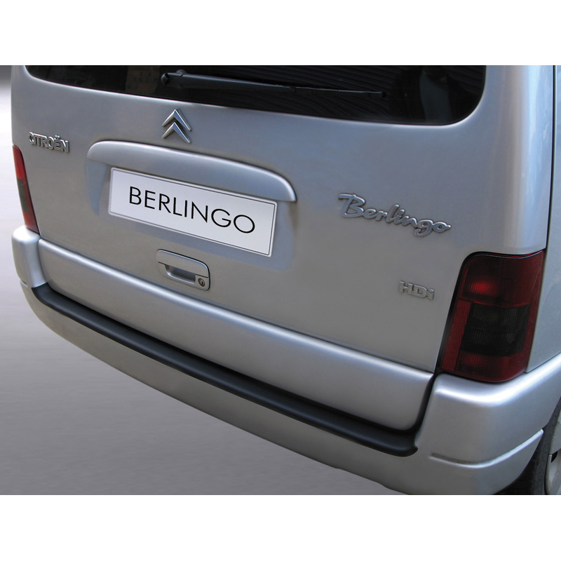 ABS Rear bumper protector  Citroën Berlingo 1996-2008 Black