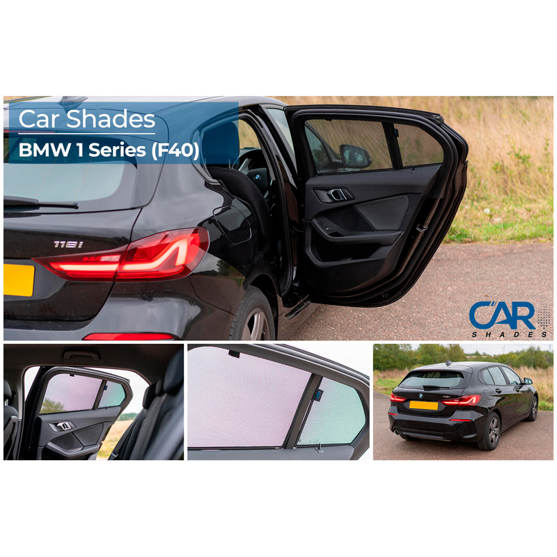 Set Car Shades (rear side doors)  BMW 1-Series F40 5 doors 2019- (4-pieces)