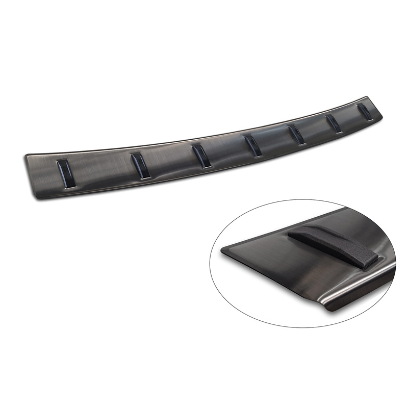 Avisa Black Stainless Steel Rear bumper protector  Volkswagen Touran III 2015- incl. R-Line 'STRONG EDITION'