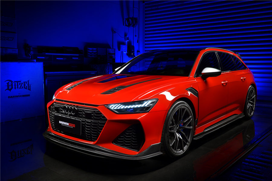 Audi RS6 Avant C8 BKSS Style Carbon Voorspoiler 2019-2022