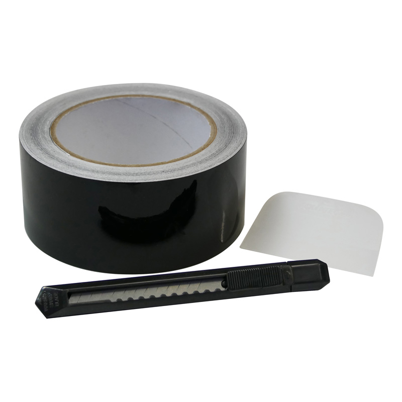 Foliatec 'Chrome Out' Set Black Glossy - Film strip 5cm x 15m