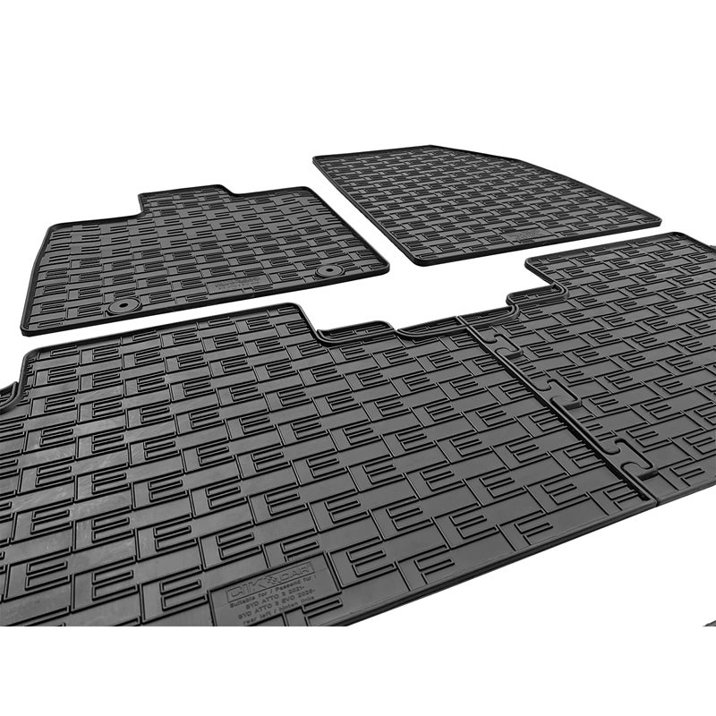CIKCAR Rubber car mats set  BYD Atto 3 Evo 2026- (4-pieces + fixing system)