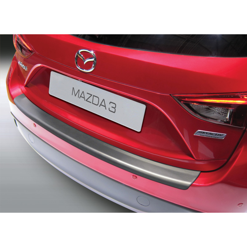 ABS Rear bumper protector  Mazda 3 5-doors 2013-2019 Black