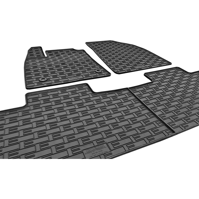 CIKCAR Rubber car mats set  MG S5 EV 2025- (3-pieces + fixing system)