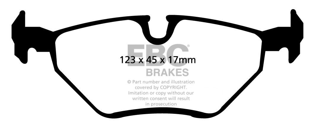 EBC Brakes BMW 320 2.2 (E46) 2000-2006 Remblokken achterzijde