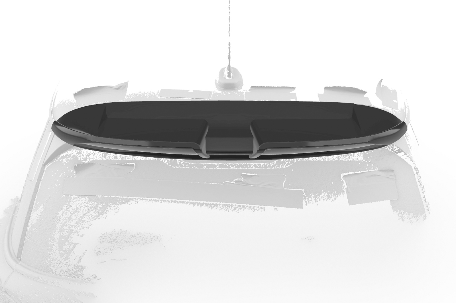Spoiler Mini Cooper / Cooper S / Cooper SE F55 / F56 CSR Glans Zwart