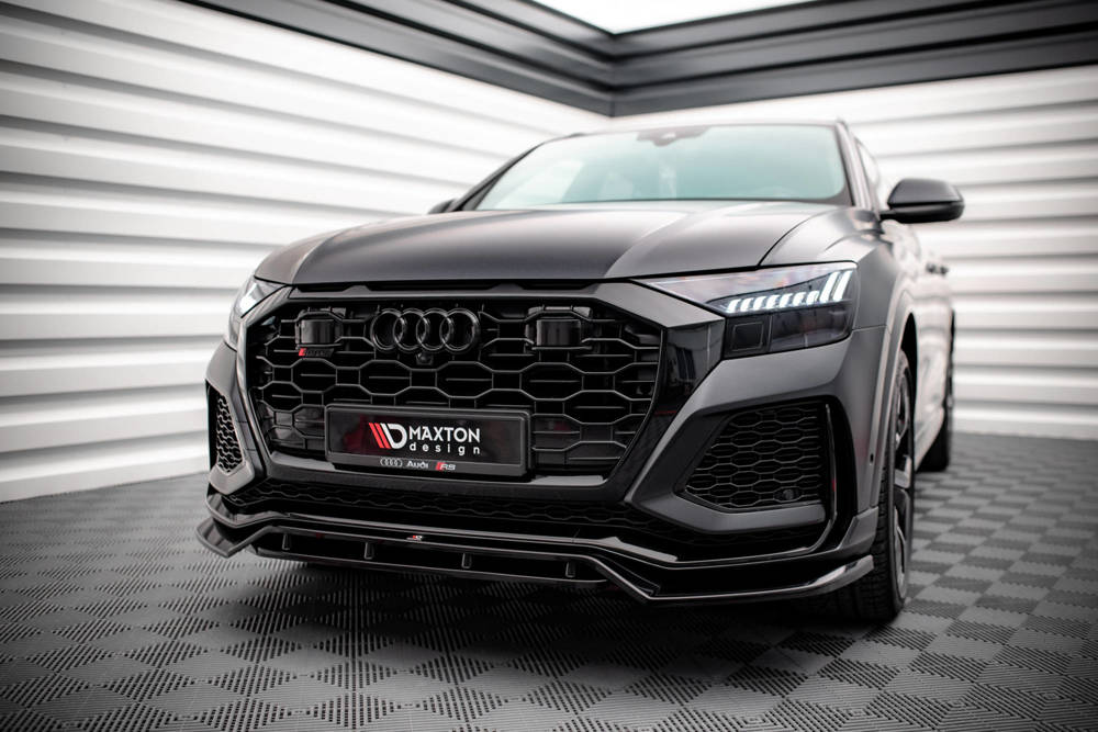 Voorspoiler V.3 Audi RSQ8 Maxton Glans Zwart