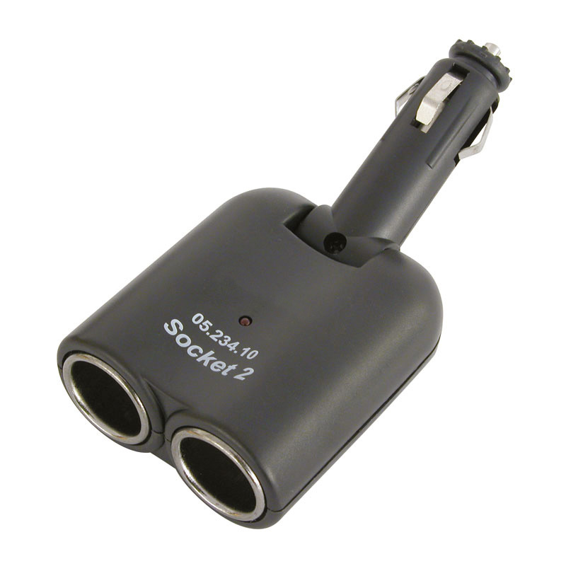Carpoint Double Cigarette Lighter Socket 2x12V 5A
