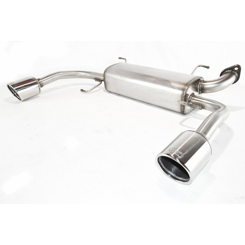 Double stainless steel sport exhaust  Suzuki Swift Sport IV 1.6 16V 100kW 2012- 100mm