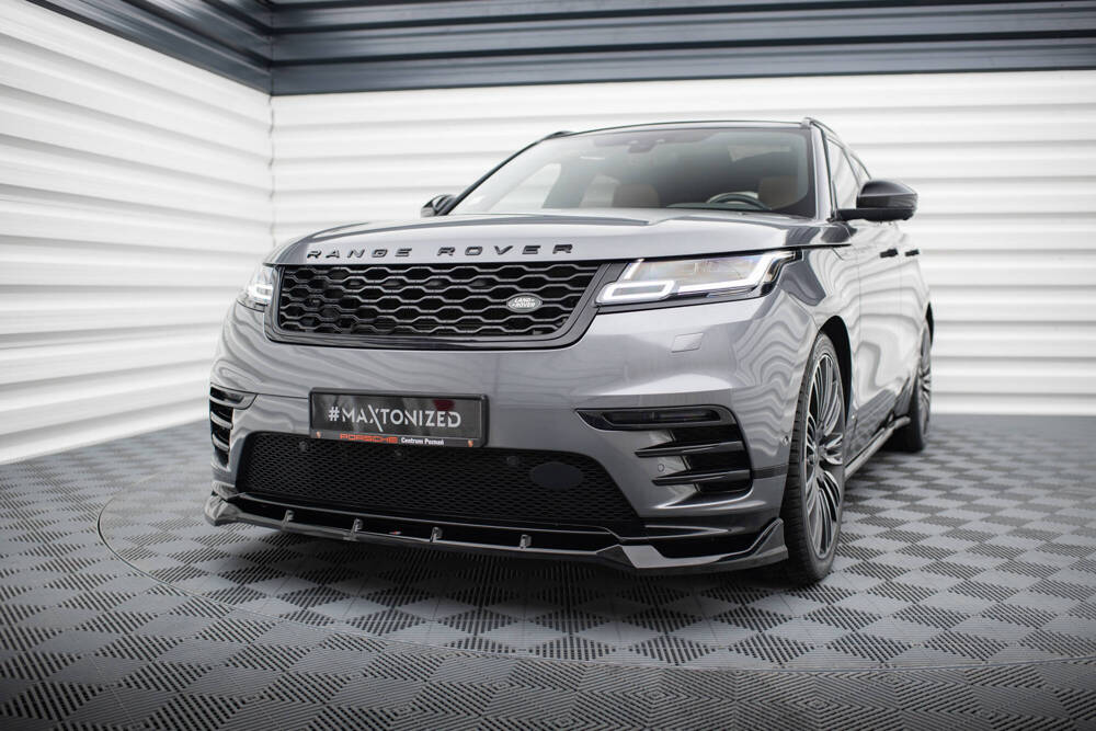 Voorspoiler Land Rover Range Rover Velar R-Dynamic MK1 Glans Zwart