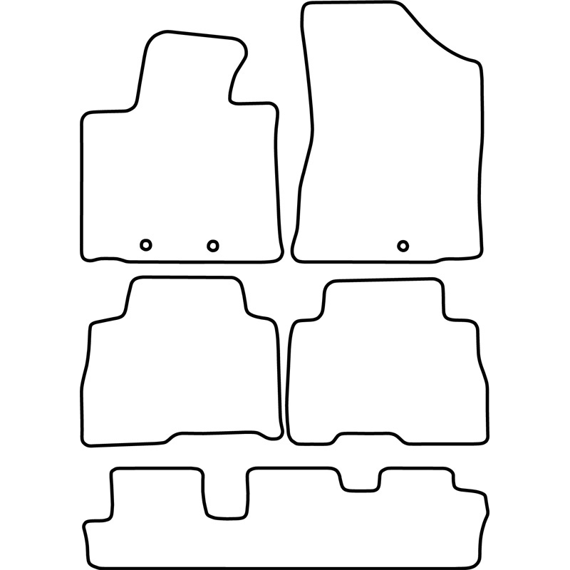 Automatten  Kia Sorento 2013- (7 personen)