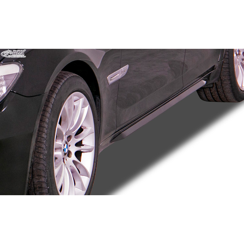 Side skirts 'Slim'  BMW 7-Series F01/F02 2008-2015 (ABS glossy black)