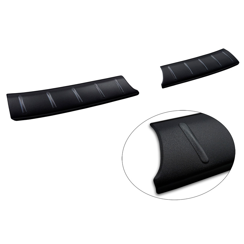 Matt Black Stainless Steel Rear bumper protector  Suzuki Swift VI 2024- 'Ribs'