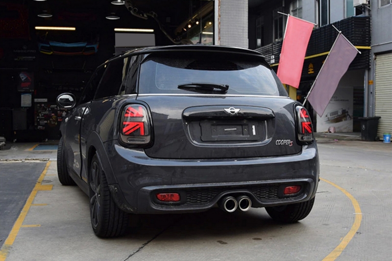 Tail Lights MINI ONE F55 F56 F57 3D 5D Cabrio (2014-2018) JCW Design Color: Red/Smoke