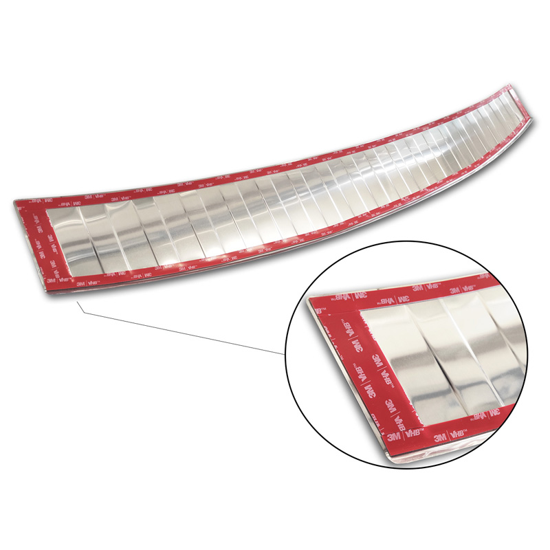 Stainless Steel Rear bumper protector  Toyota RAV-4 FL 2008-2010 'Ribs' (Only with spare wheel)