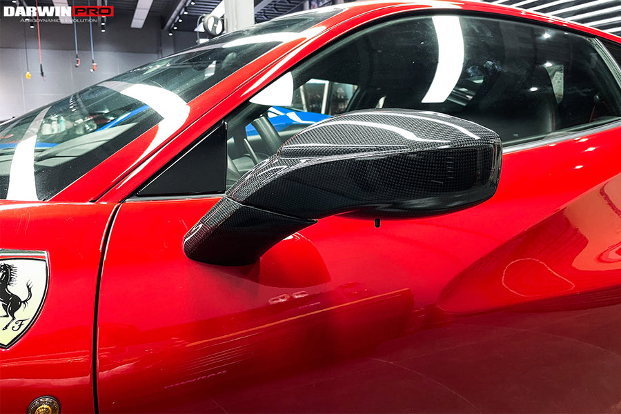 Ferrari 488 GTB/Spyder Carbon Fiber Spiegelkappen 2015-2019