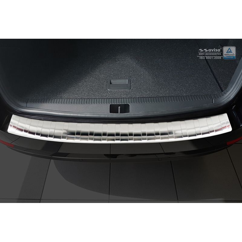 Stainless Steel Rear bumper protector  Skoda Octavia III Kombi Facelift 2017-2020 'Ribs'