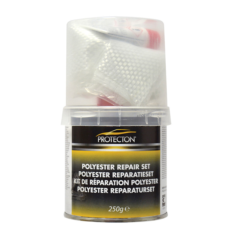 Protecton Polyester repair set 250gr - 242g resin / 8g hardener