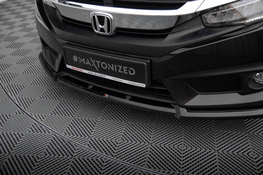 Voorspoiler V.1 Honda Civic Maxton Glans Zwart