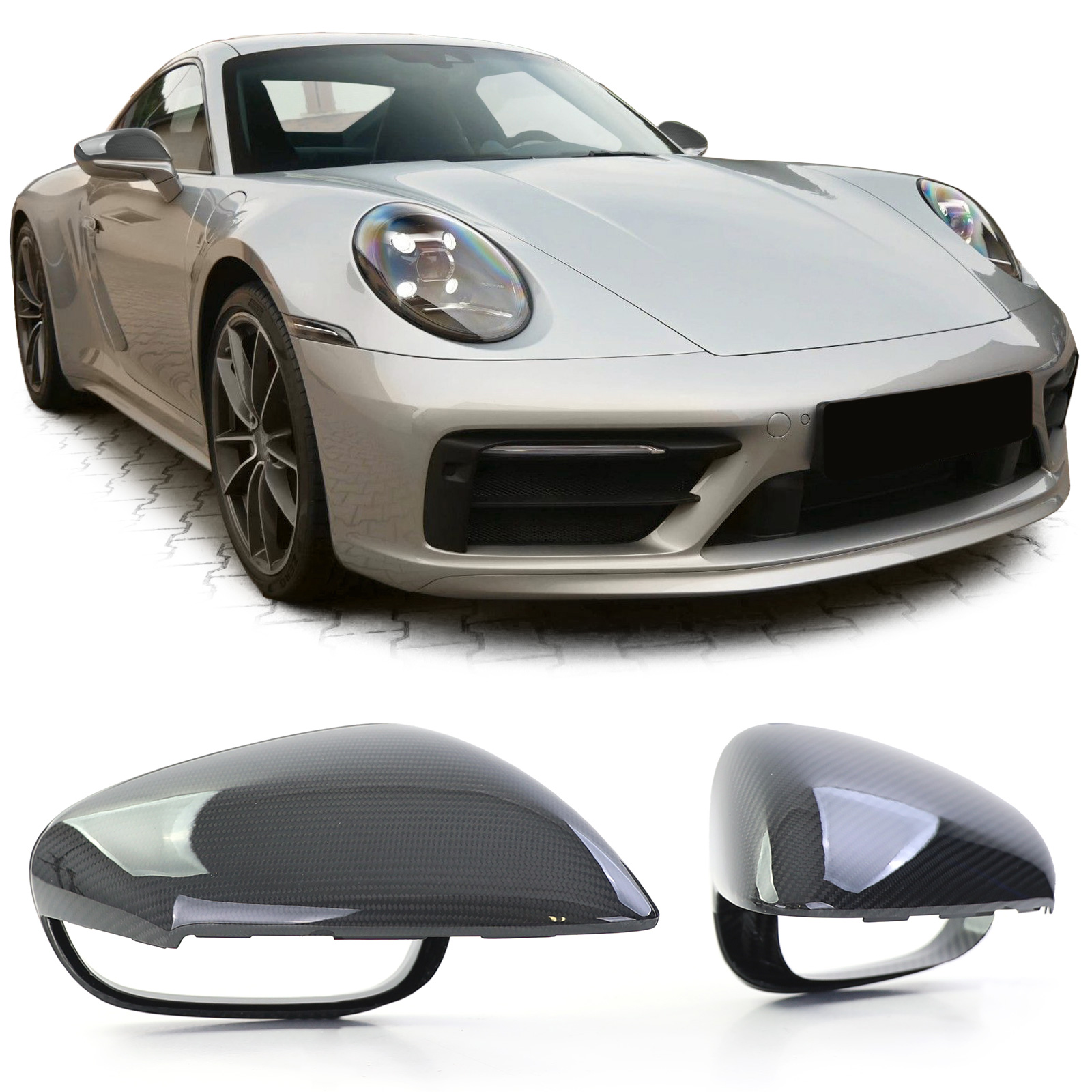 Carbon Spiegelkappen Porsche 911 992 & Taycan