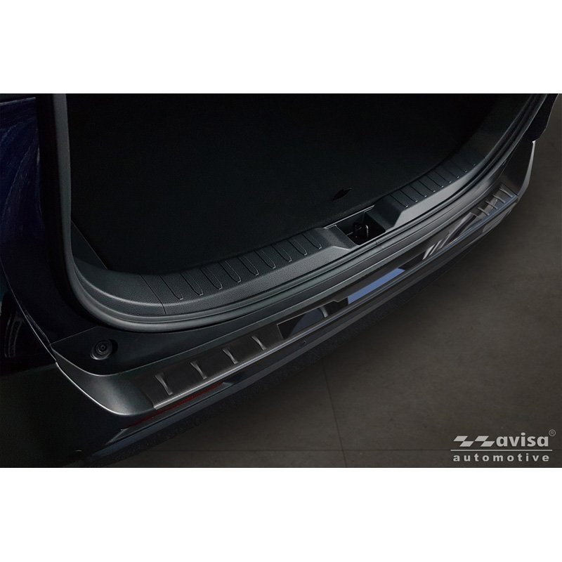 Avisa Black Stainless Steel Rear bumper protector  Toyota RAV4 V (XA50) 2018- incl. Plug-in-Hybrid 'Shadow Premium'
