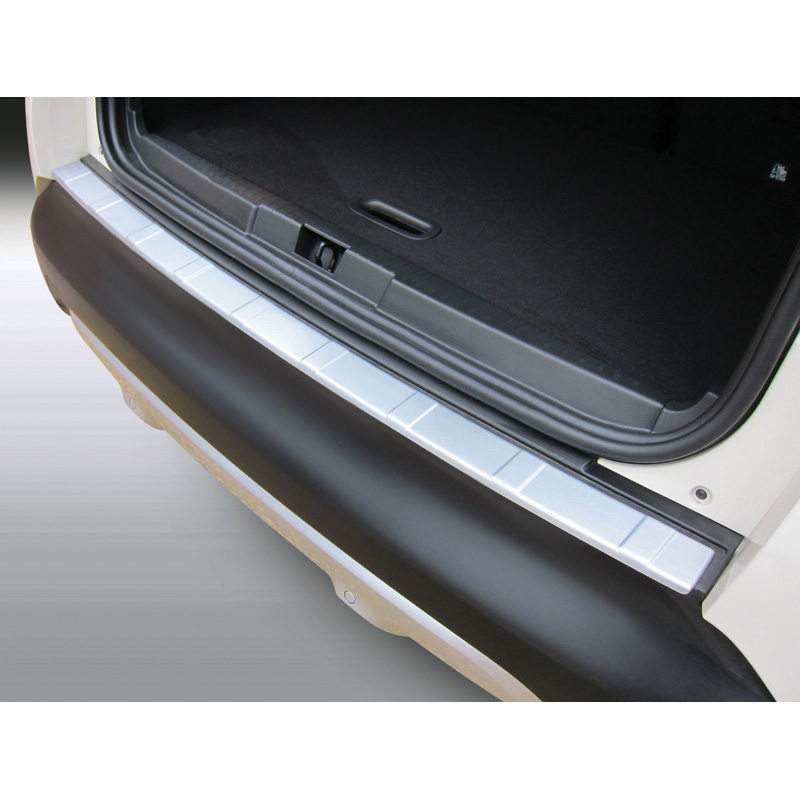 ABS Rear bumper protector  Renault Captur 2013- 'Ribbed' Black