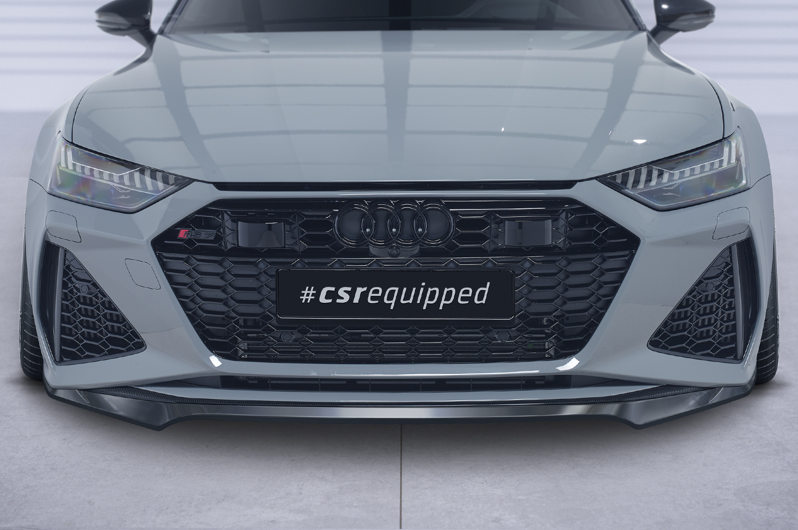 Voorspoiler Audi RS6 C8 / RS7 C8 (4K) CSR Glans Zwart