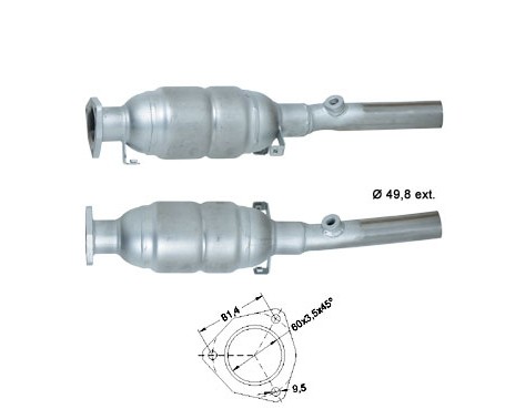 VW BORA 1.6i 16V 1595 cc 77 Kw / 105 cv ATN / AUS Magnaflow CAT
