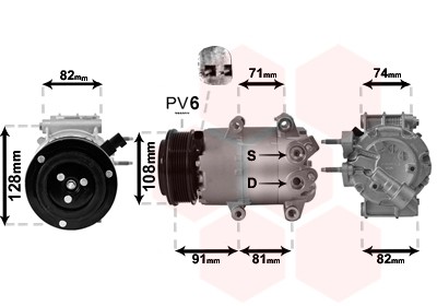 AIRCO COMPRESSOR FORD FOCUS 02/11 > 14