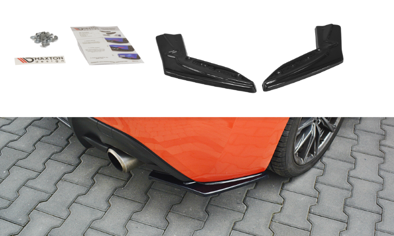 Zij Splitters Toyota GT86 FACELIFT Glans Zwart