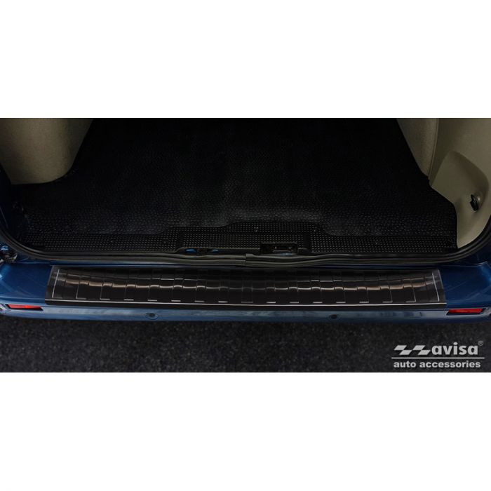 Zwart RVS Achterbumperprotector passend voor Opel Vivaro/Renault Trafic/Nissan Primastar 2001-2014 '