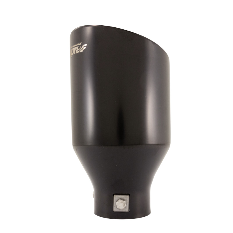 Simoni Racing Uitlaatsierstuk Rond/Schuin RVS Zwart - Ø115xL210mm - Montage 38-63mm