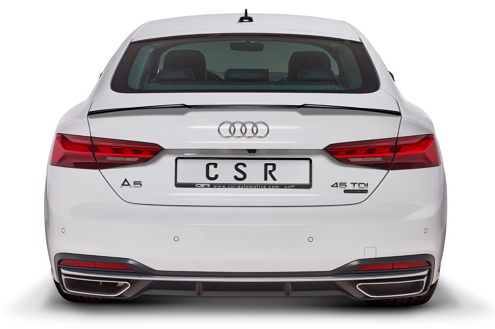 Spoiler Audi A5 (F5) Sportback CSR glans Zwart