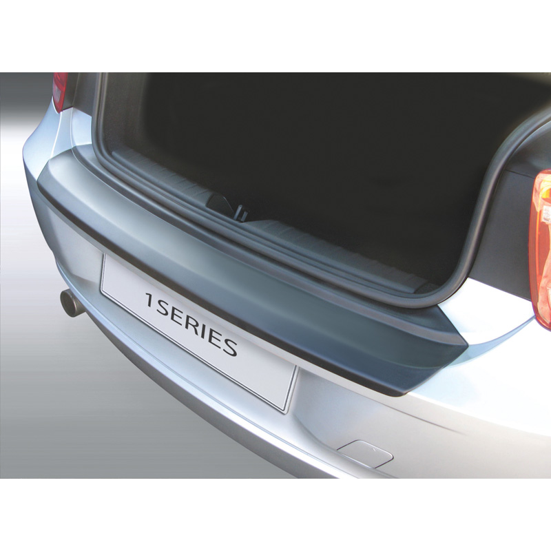 ABS Rear bumper protector  BMW 1-Series F20/F21 3/5 doors 2011-2015 Black