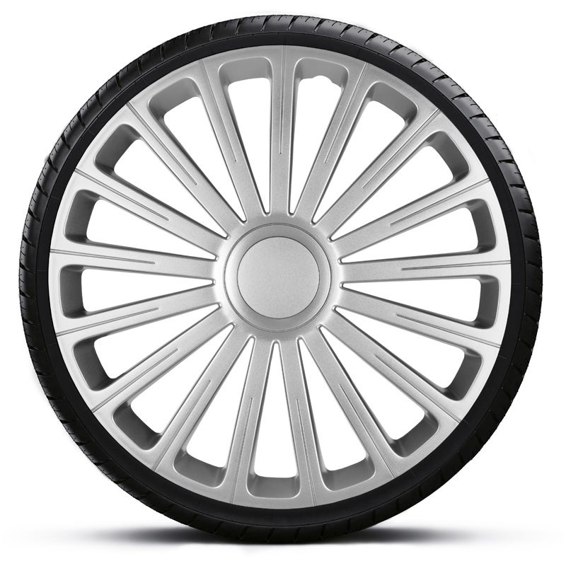 Jeu de 4 enjoliveurs Radical 16-inch argent