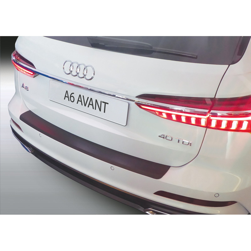 ABS Rear bumper protector  Audi A6 (C8) Avant incl. S-Line 2018- Black