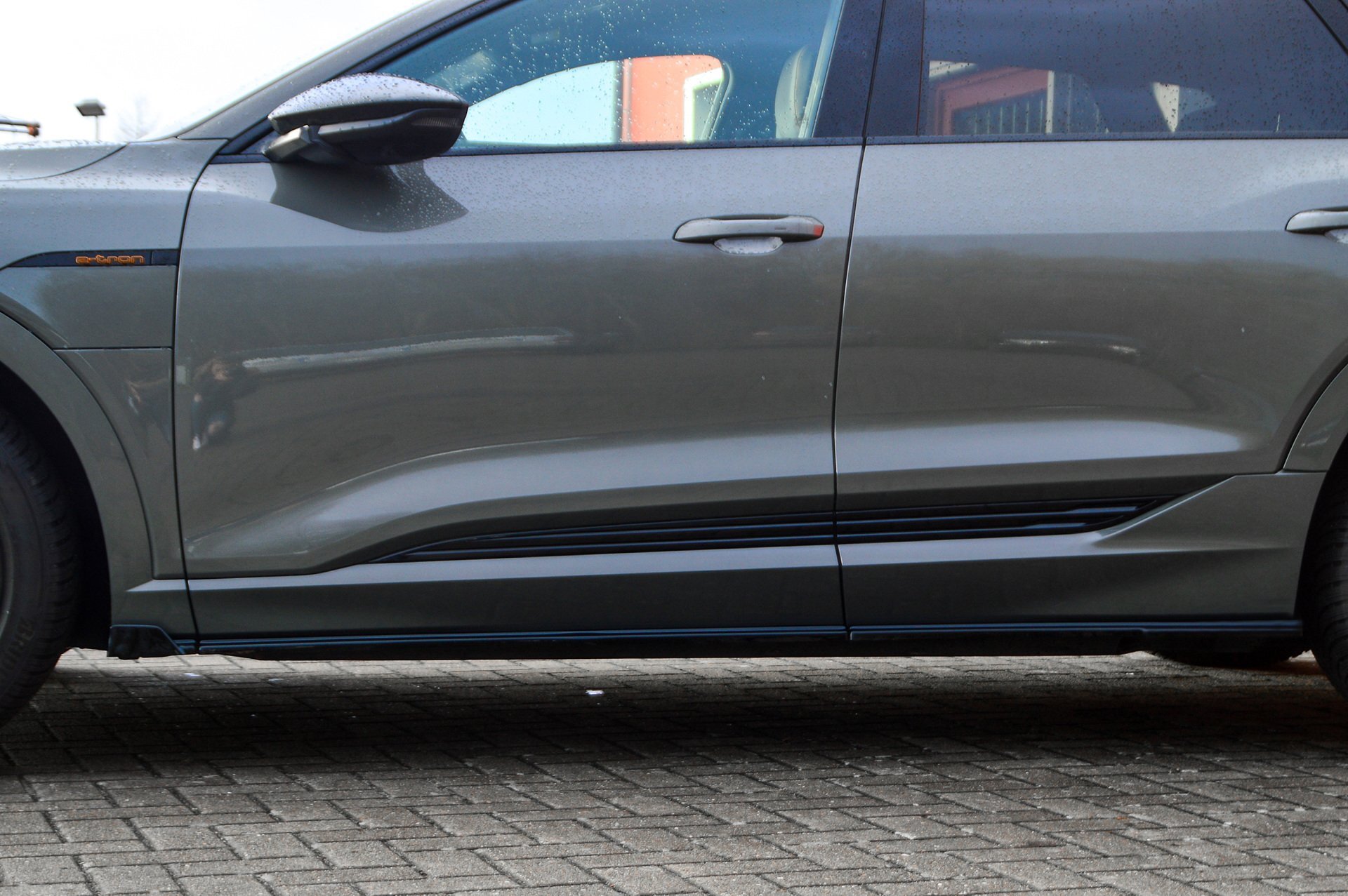 Zijskirts Audi E-Tron S-Line IN Tuning Glans Zwart