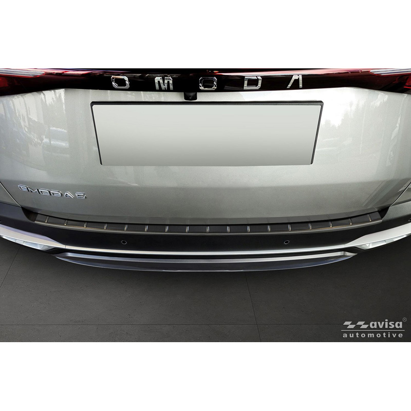 Avisa Black Stainless Steel Rear bumper protector  Omoda 5 2024- 'Ribs'