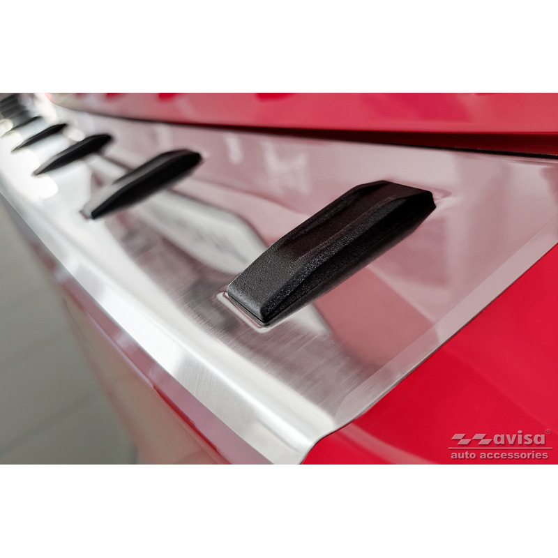 Stainless Steel Rear bumper protector  Volkswagen Passat Variant 2014-2019 & Facelift 2019-2023 (incl. R-Line/Alltrack) 'STRONG EDITION'