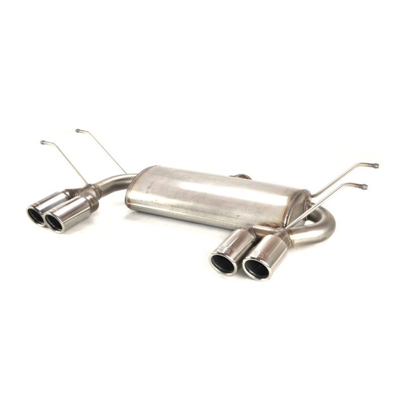Double stainless steel sport exhaust  Mazda MX-5 (ND) 1.5 96kW & 2.0 118/135kW 2015- 2x 70mm RS