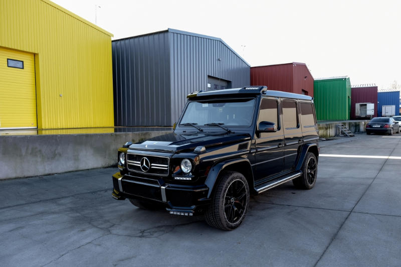 Dakspoiler Voorzijde Mercedes W463 G-Klasse 89-18 LED 6X6 Design