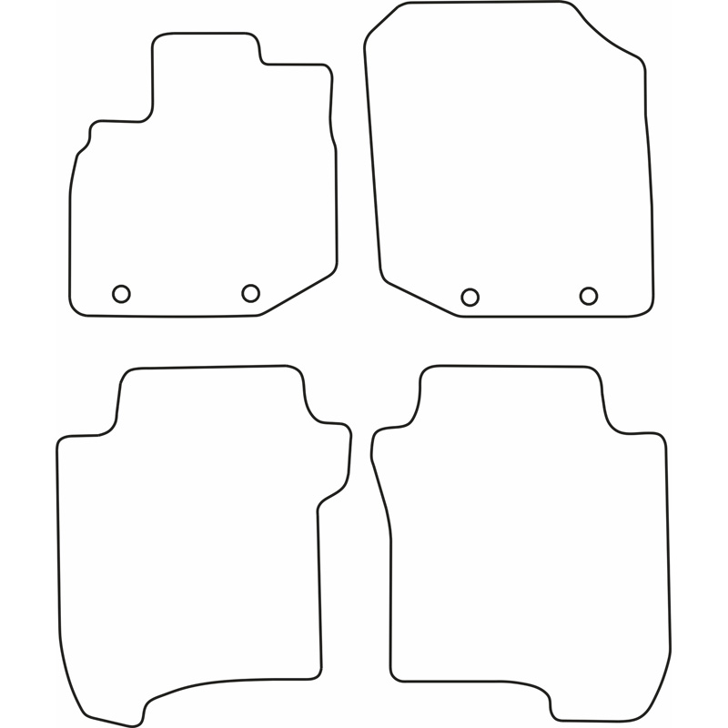 Set velour car mats  Honda Jazz 2008-2011