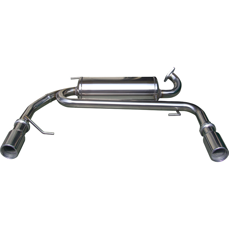 100% Inox Double Sport Exhaust  Suzuki Swift II 1.6 16v Sport 2006- Left/Right 80mm