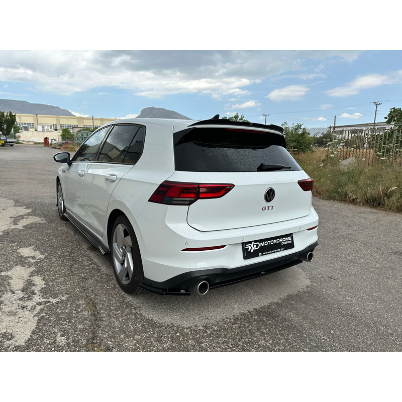 Dakspoiler (Spoiler Cap)  Volkswagen Golf VIII (CD1) GTI / R 2020- (ABS Glanzend zwart)