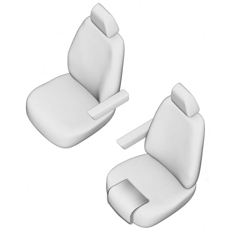 Original Design Textile seat covers 1+1  Mercedes Sprinter 2018- (Comfortline)